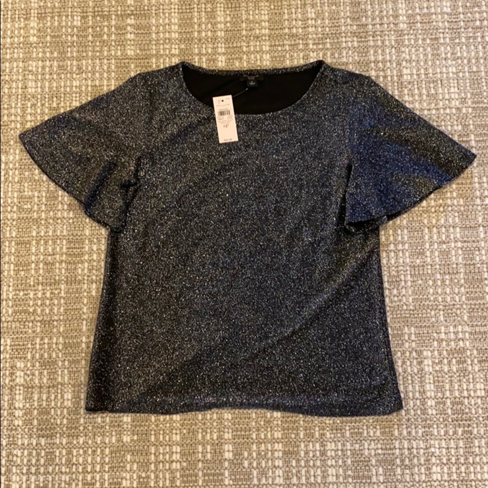 Ann Taylor Silver Blouse - WITH TAGS
